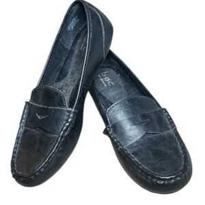 B.O.C by Børn Black Leather Penny Loafers Slip-On Shoes Women’s Size 7.5